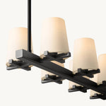 Pauillac Classic Fabric Linear Chandelier 49"