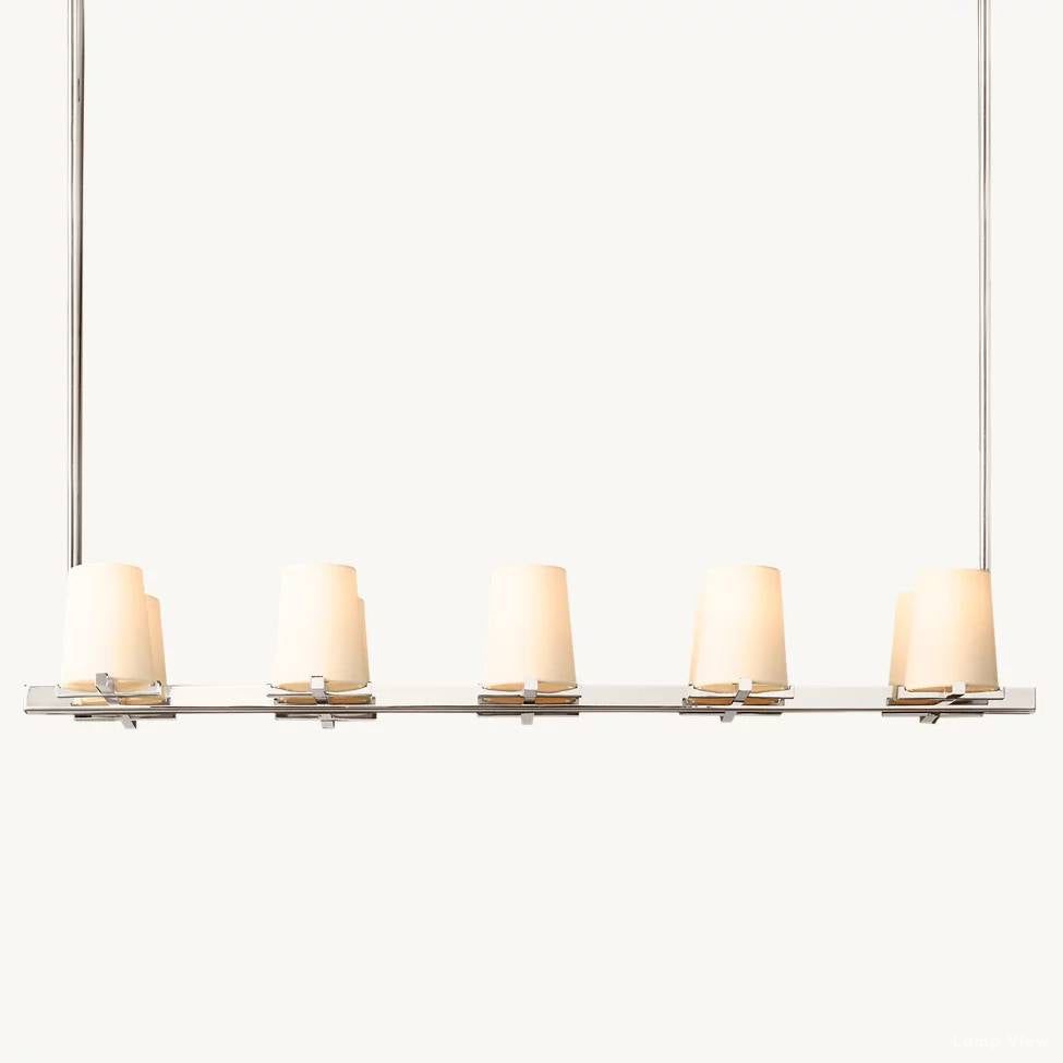 Pauillac Classic Fabric Linear Chandelier 49"