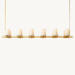 Pauillac Fabric Linear Chandelier 60"