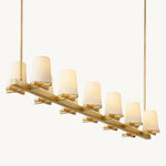 Pauillac Classic Fabric Linear Chandelier 60"