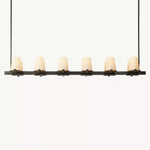 Pauillac Classic Fabric Linear Chandelier 60"