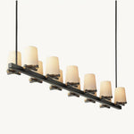 Pauillac Classic Fabric Linear Chandelier 60"