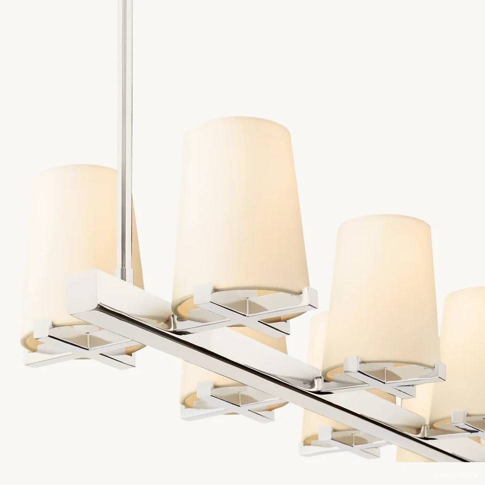 Pauillac Classic Fabric Linear Chandelier 60"