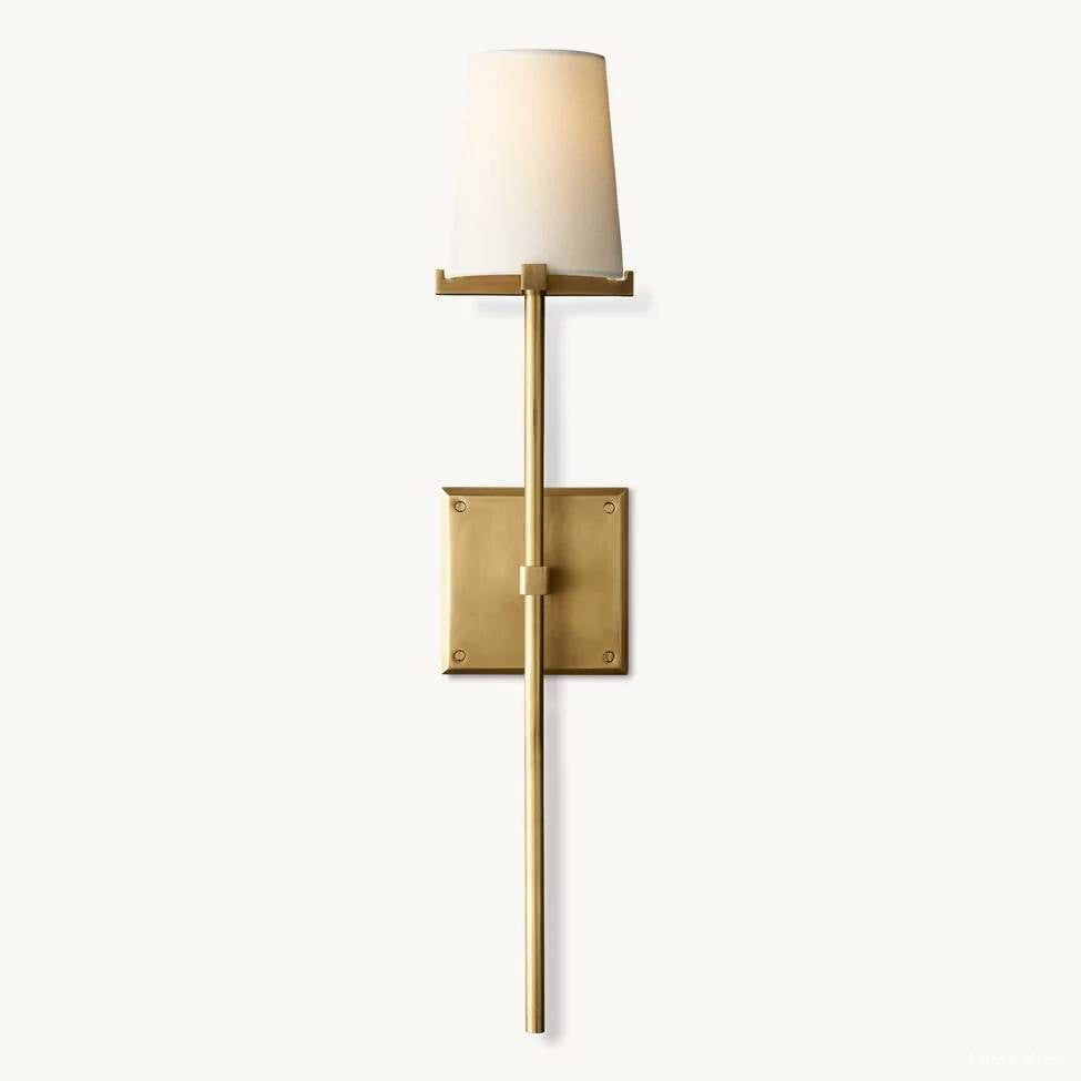 Pauillac Classic Fabric Torch Wall Sconce
