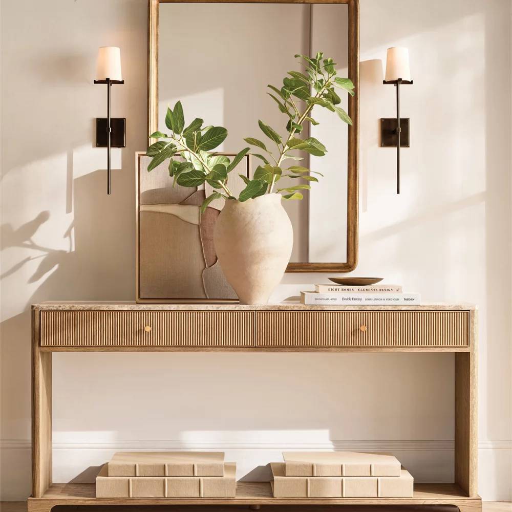 Pauillac Fabric Torch Wall Sconce