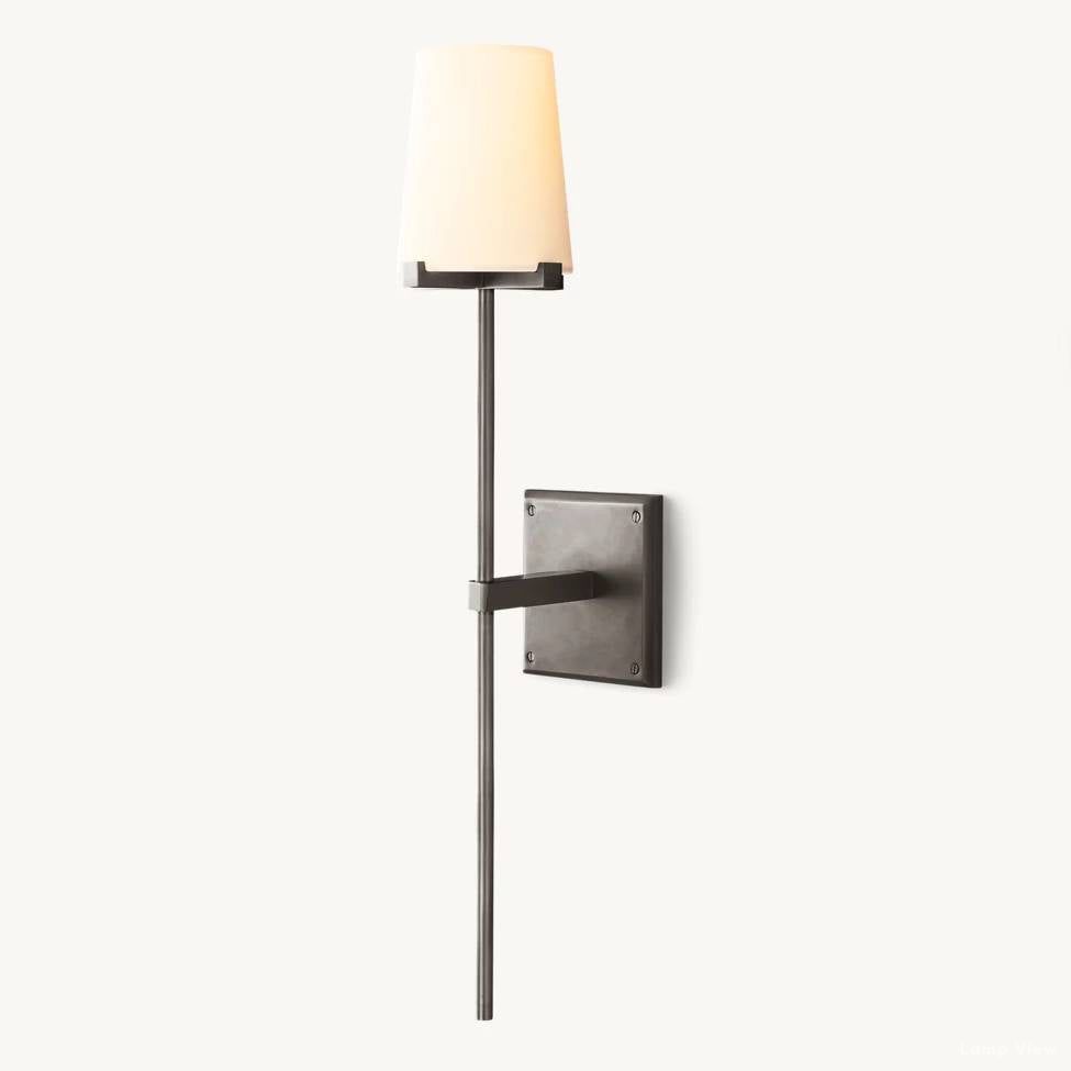 Pauillac Classic Fabric Torch Wall Sconce