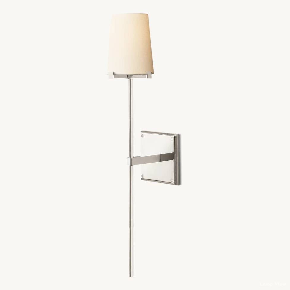 Pauillac Classic Fabric Torch Wall Sconce