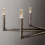 Thaddeus Forged Metal Round Chandelier 36"