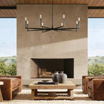 Thaddeus Forged Metal Round Chandelier 72"