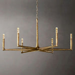 Thaddeus Forged Metal Round Chandelier 48"
