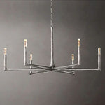 Thaddeus Forged Metal Round Chandelier 48"