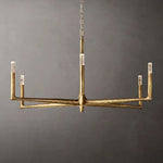 Thaddeus Forged Metal Round Chandelier 48"