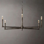 Thaddeus Forged Metal Round Chandelier 48"
