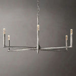 Thaddeus Forged Metal Round Chandelier 48"