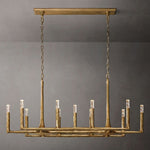 Thaddeus Forged Metal Linear Chandelier 54"