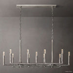 Thaddeus Forged Metal Linear Chandelier 54"