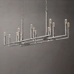 Thaddeus Forged Metal Linear Chandelier 54"