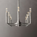Thaddeus Forged Metal Linear Chandelier 54"