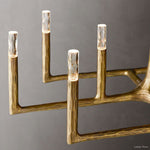 Thaddeus Forged Metal Linear Chandelier 54"