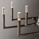 Thaddeus Forged Metal Linear Chandelier 54"