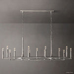 Thaddeus Forged Metal Linear Chandelier 72"