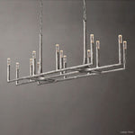 Thaddeus Forged Metal Linear Chandelier 72"