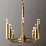 Thaddeus Forged Metal Linear Chandelier 72"
