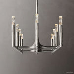Thaddeus Forged Metal Linear Chandelier 72"