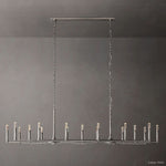 Thaddeus Forged Metal Linear Chandelier 96"