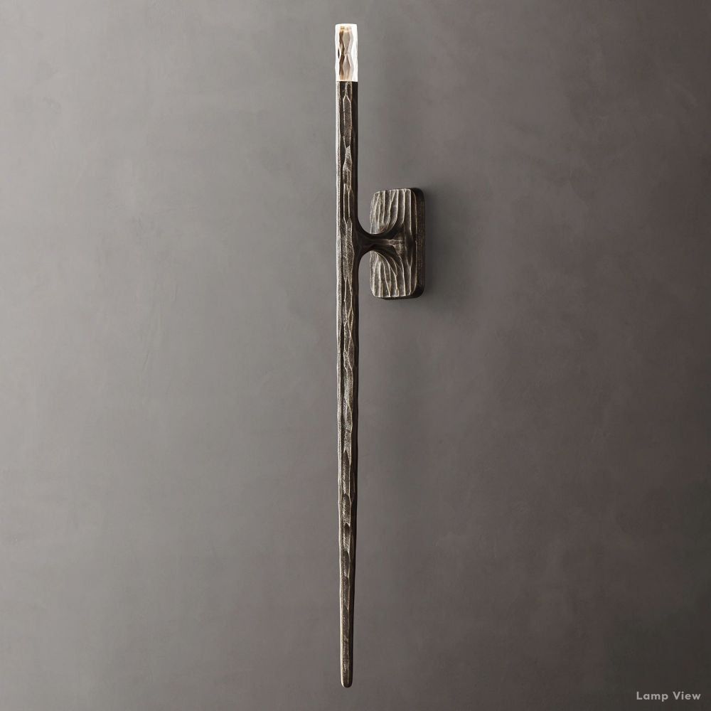 Thaddeus Forged Metal Wall Sconce