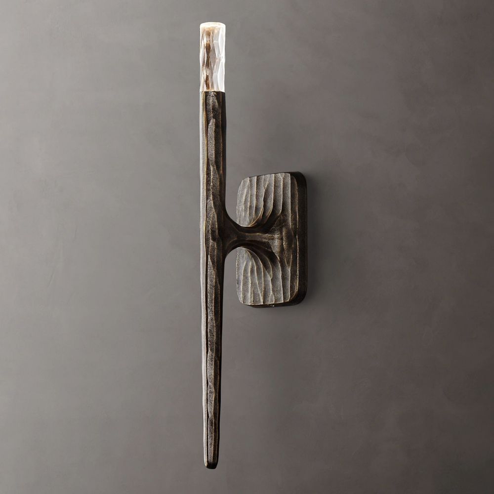 Thaddeus Forged Metal Wall Sconce