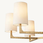 Wright Hammered Form Round Chandelier 36"