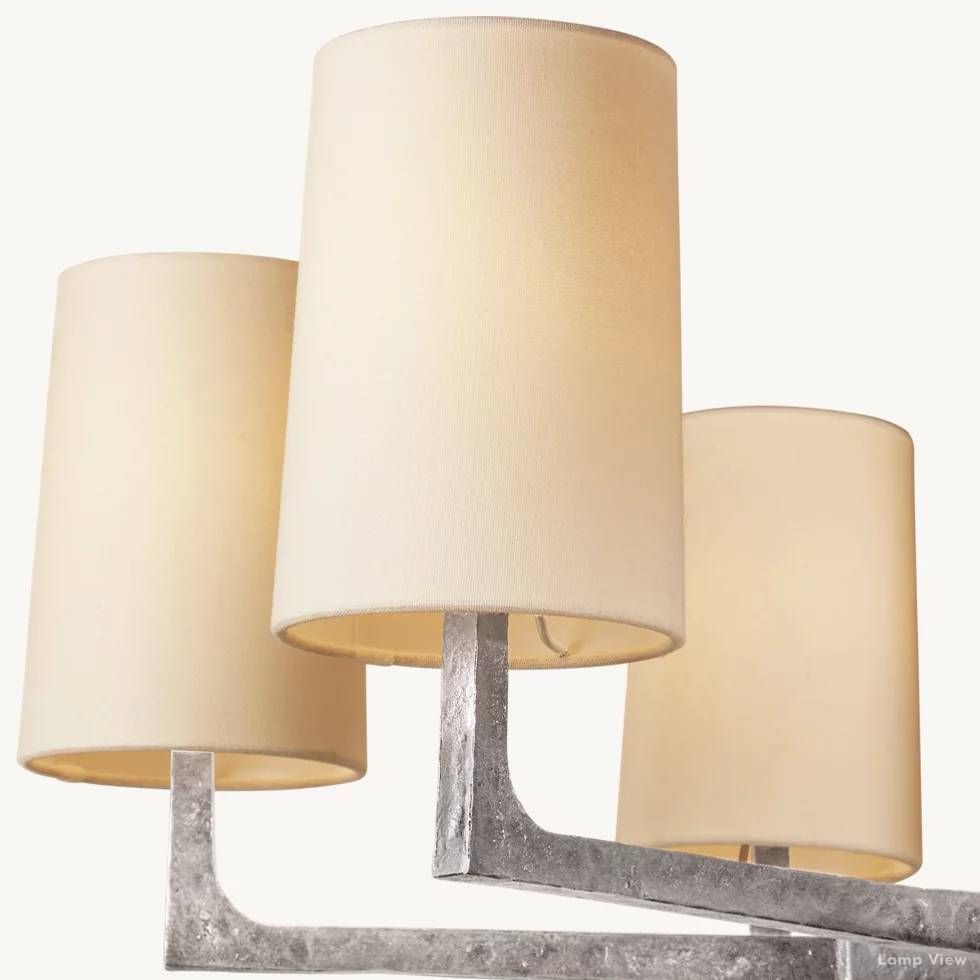 Wright Hammered Form Round Chandelier 36"