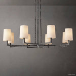 Wright Hammered Form Round Chandelier 48"