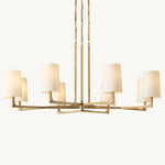 Wright Hammered Form Round Chandelier 48"