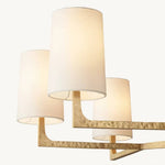 Wright Hammered Form Round Chandelier 48"