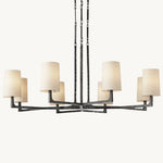 Wright Hammered Form Round Chandelier 48"