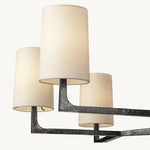 Wright Hammered Form Round Chandelier 48"