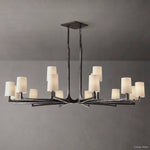 Wright Hammered Form Round Chandelier 60"