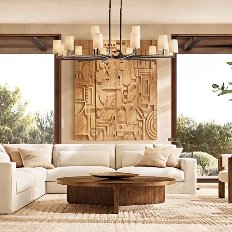Wright Round Chandelier 60"