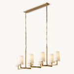 Wright Hammered Form Linear Chandelier 54"