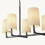 Wright Hammered Form Linear Chandelier 54"