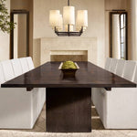 Wright Hammered Form Linear Chandelier 54"