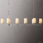 Wright Hammered Form Linear Chandelier 72"