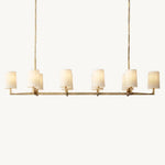 Wright Hammered Form Linear Chandelier 72"