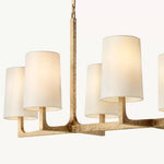 Wright Hammered Form Linear Chandelier 72"