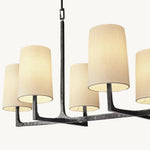 Wright Hammered Form Linear Chandelier 72"