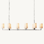Wright Hammered Form Linear Chandelier 72"