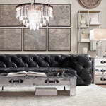 Odeon Layered Crystal Round Chandelier 32"