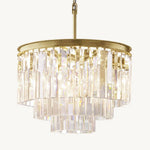 Odeon Layered Crystal Round Chandelier 20"